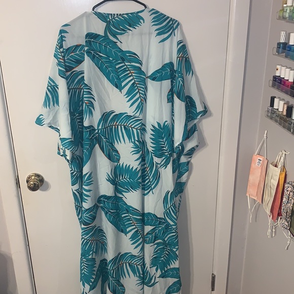 Long palm print kimono - Picture 4 of 5